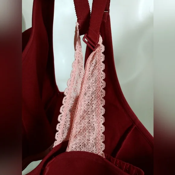 CACIQUE Bra Unlined full coverage No-Wire Women's Size 46DDD Marron - Picture 3 of 6